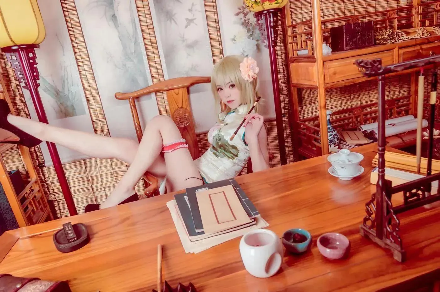 Kettoe – NO.04 V家-GUMI-旗袍 [8P]插图6